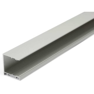 4 Meter LED Alu Profil Aufbau breit 03 Silber eloxiert 30mm Serie Varia