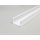 2 Meter LED Alu Profil Aufputz XL 50mm weiß lackiert ohne Abdeckung