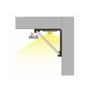 2 Meter LED Aluleiste Corner Duo Serie ECO weiß lackiert