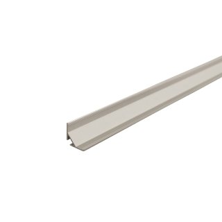 2 Meter LED Aluleiste Corner 45 Grad 11mm Serie Eco Plus Silber