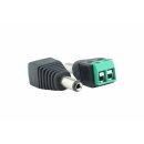 Hohlbuchsenstecker Adapter auf Schraubklemme 2 pol...