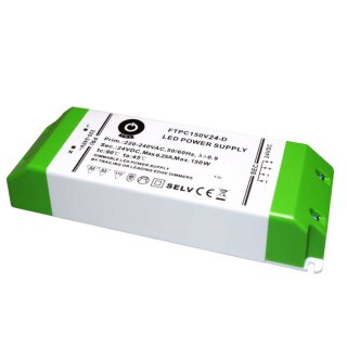 24V Netzteil 150W Dimmbar Phasen An- oder abschnitt (Triac) FTPC150