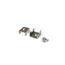Montageklammer silber 4er Set Serie AVA