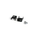 Montageklammer schwarz 4er Set Serie AVA