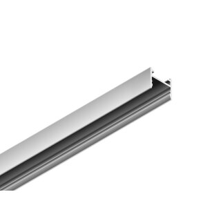 3 Meter LED Aluleiste Aufputz MAG 12mm Silber Serie AVA