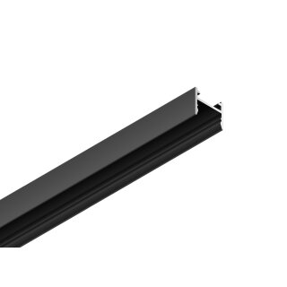 3 Meter LED Aluleiste Aufputz MAG 12mm schwarz Serie AVA