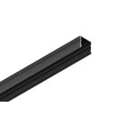 3 Meter LED Aluleiste Aufputz schwarz 12mm Serie AVA