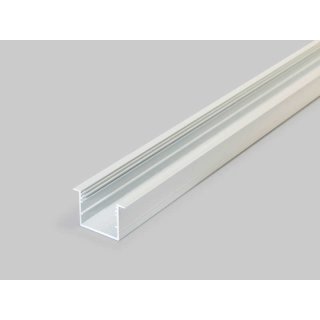 2 Meter LED Alu Profil Einbau breit 07 weiß lackiert 30mm Serie Varia
