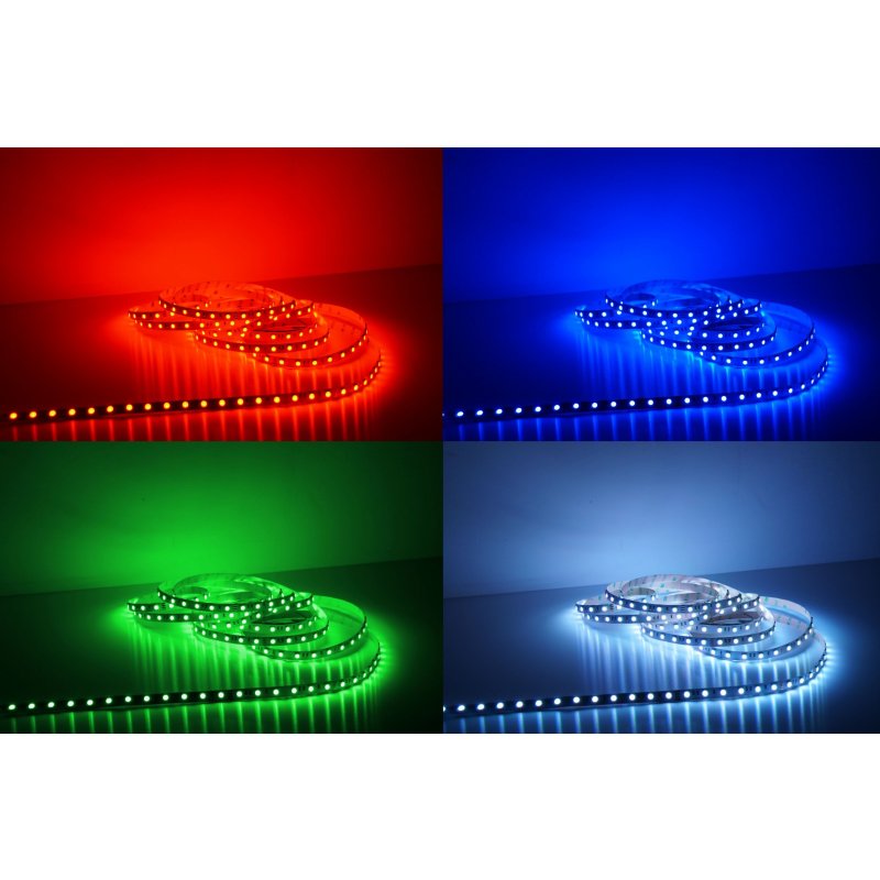 5 Meter LED Streifen 24V 5050 RGB 14,4W & 60 Leds/M IP20 High Lumen, 85,57 €